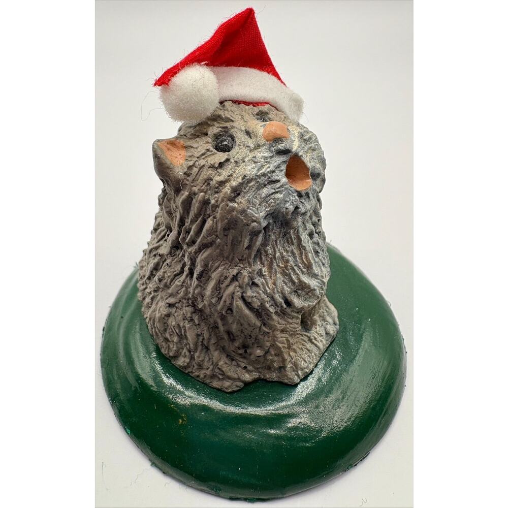 Byers Choice Carolers Cat with Santa Hat Dated 2000 - Picture 2 of 7